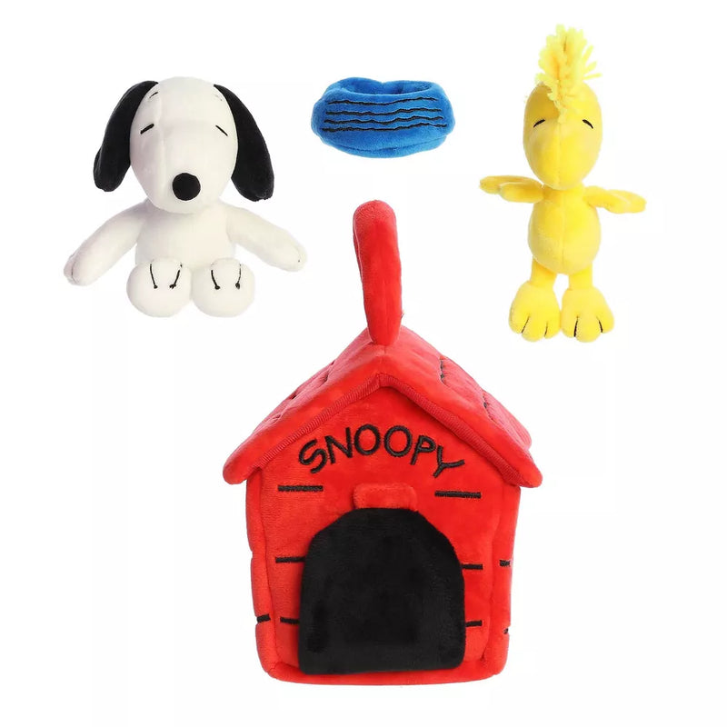 Aurora Peanuts Palm Pals Snoopy's House Plush Toy Playset