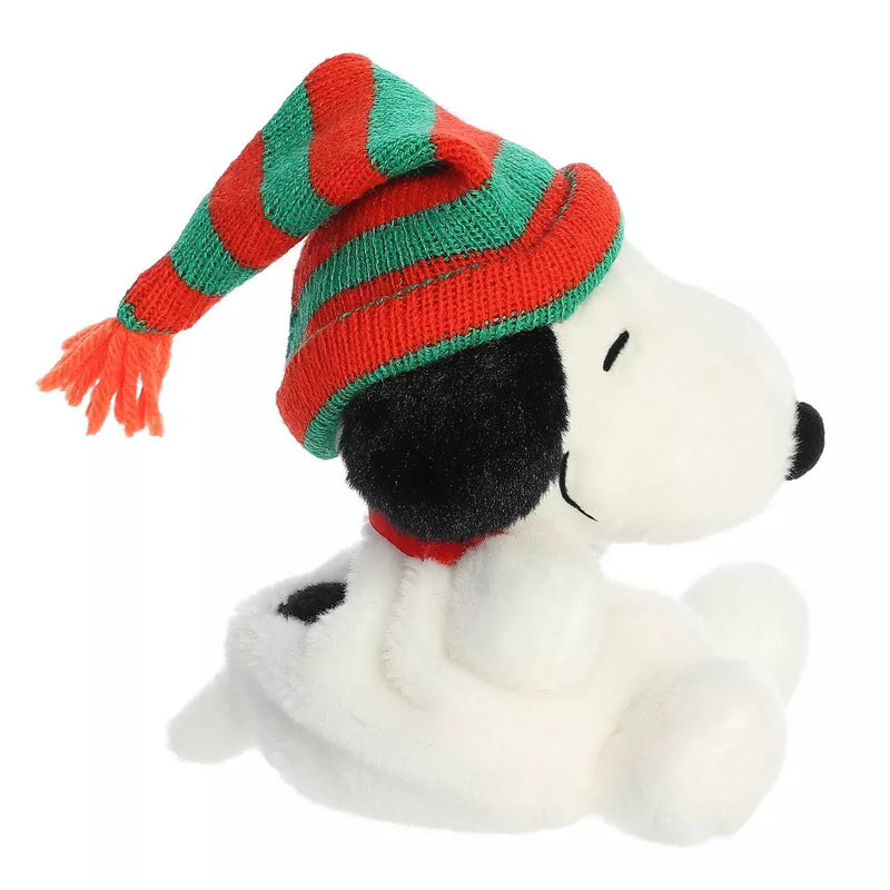 Aurora Mini Palm Pals Snoopy Beanie Peanuts Festive 5" Plush Toy