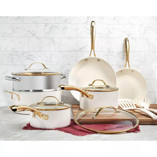 Gotham Steel Natural Collection 15-Piece Ceramic Non-Stick Cookware Set