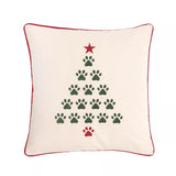 C&F Home Christmas Tree Paws Embroidered Throw Pillow