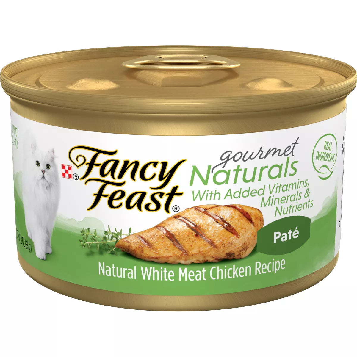 Purina Fancy Feast Gourmet Naturals White Meat Chicken Recipe Wet Cat Food - 3oz.