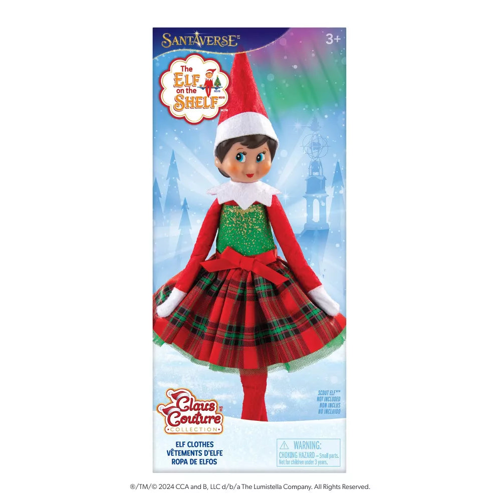 The Elf on the Shelf Santaverse Claus Couture Collection Gifts & Glamour Party Dress