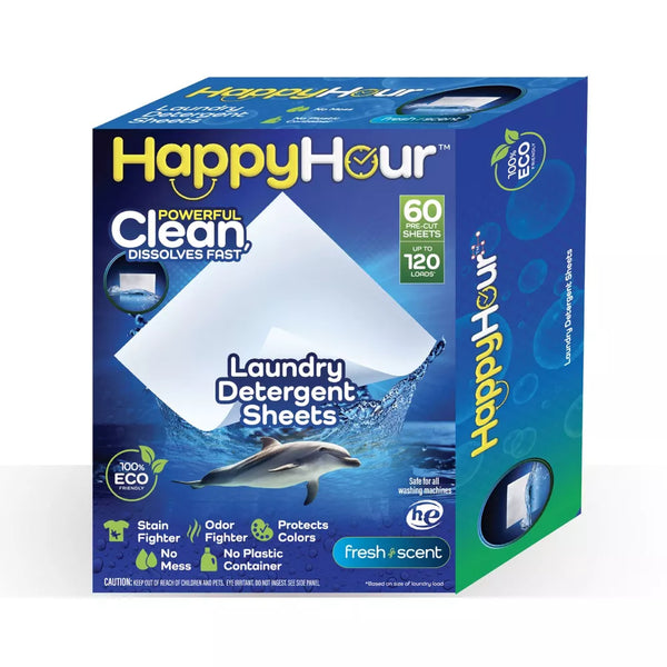 Happy Hour Laundry Detergent Sheets - 120 Loads