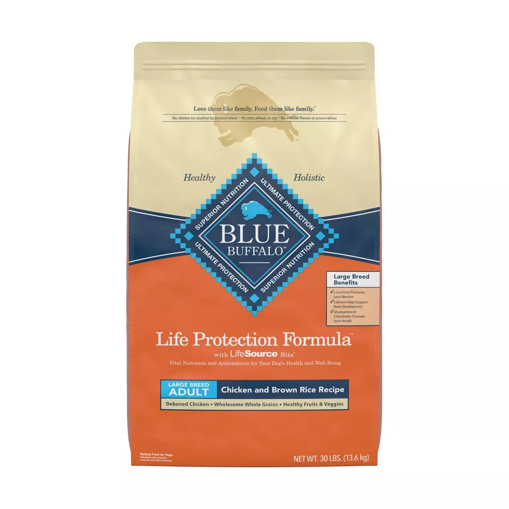 Blue Buffalo Life Protection Formula Natural Adult Large Breed Chicken with Brown Rice Dry Dog Food - 30 lbs.