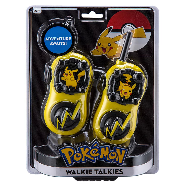 KIDdesign Pokemon Pikachu Walkie Talkies-Long Range 2-way Radios