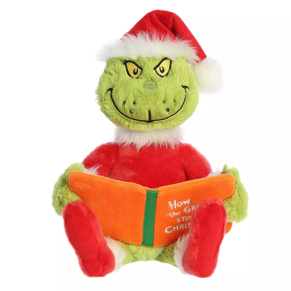 Aurora Large Storytime Grinch Dr. Seuss 16" Whimsical Plush Toy