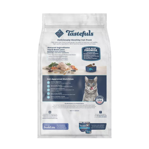 Blue Buffalo Tastefuls with Chicken Indoor Natural Adult Dry Cat Food - 5 lbs.