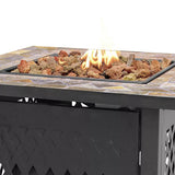 Mr. Bar-B-Q Endless Summer 30,000 BTU LP Gas Outdoor Fire Table with Lava Rock