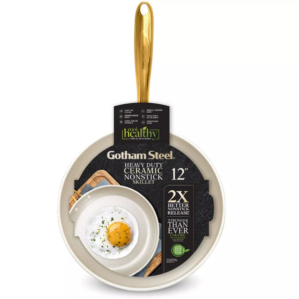 Gotham Steel Natural Collection 12" Heavy Duty Ceramic Non-Stick Pan