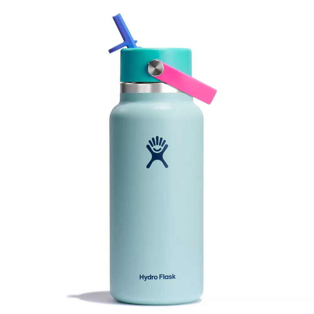 Hydro Flask 32 oz. Wide Mouth Water Bottle With Flex Straw Cap Hydro Flask 32 oz. Wide Mouth Water Bottle With Flex Straw Cap