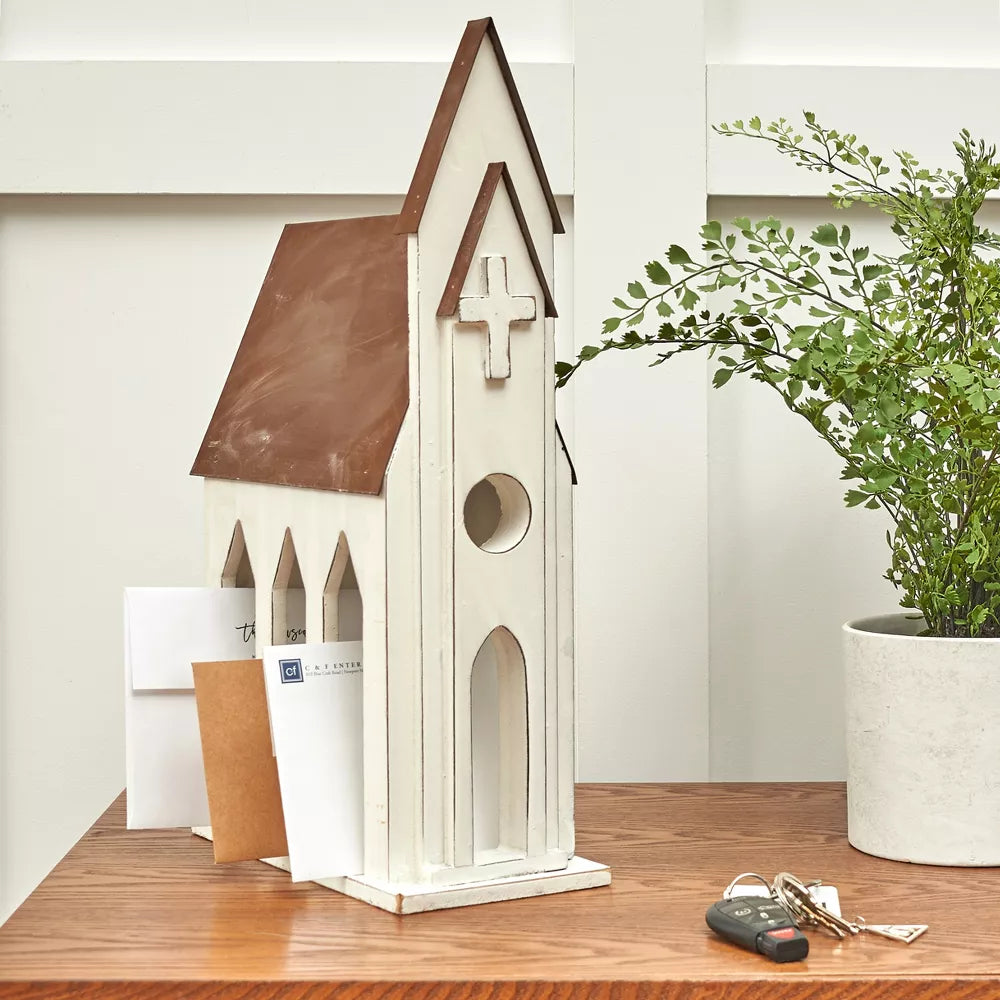 C&F Home Rustic Church Card Holder