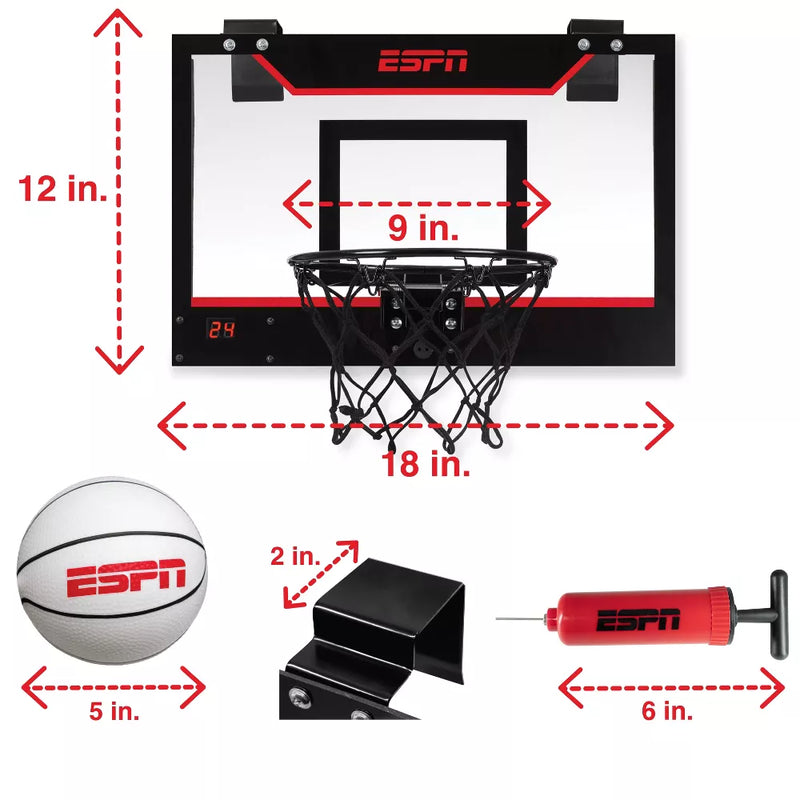 ESPN Over The Door Mini Basketball Hoop