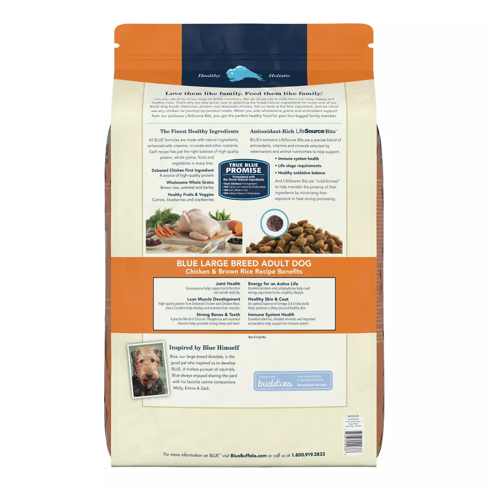 Blue Buffalo Life Protection Formula Natural Adult Large Breed Chicken with Brown Rice Dry Dog Food - 30 lbs.