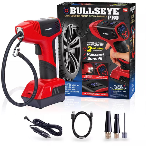 Bullseye Pro Portable Rechargeable Tire Inflator