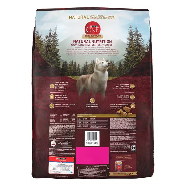 Purina ONE True Instinct With A Blend of Real Turkey & Venison Dog Food - 15lbs.