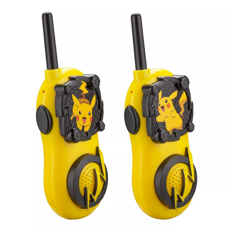 KIDdesign Pokemon Pikachu Walkie Talkies-Long Range 2-way Radios