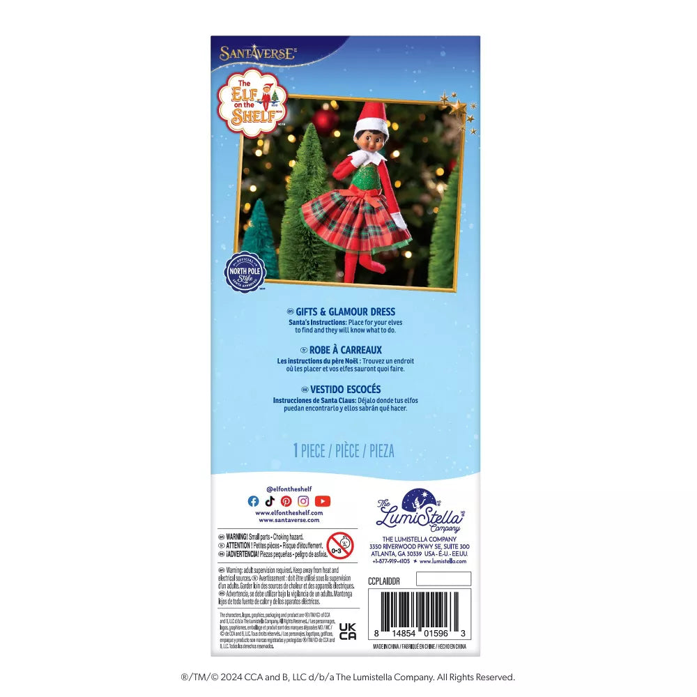 The Elf on the Shelf Santaverse Claus Couture Collection Gifts & Glamour Party Dress