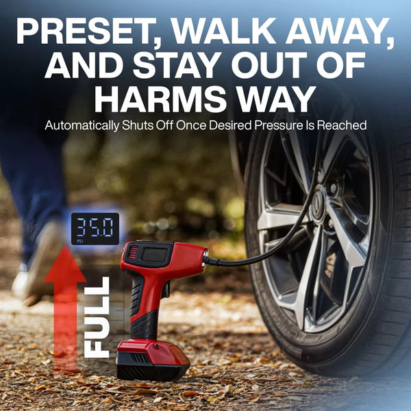 Bullseye Pro Portable Rechargeable Tire Inflator