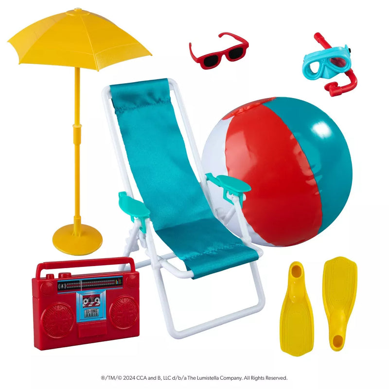 The Elf on the Shelf Santaverse Polar Props Beach Vacation Set