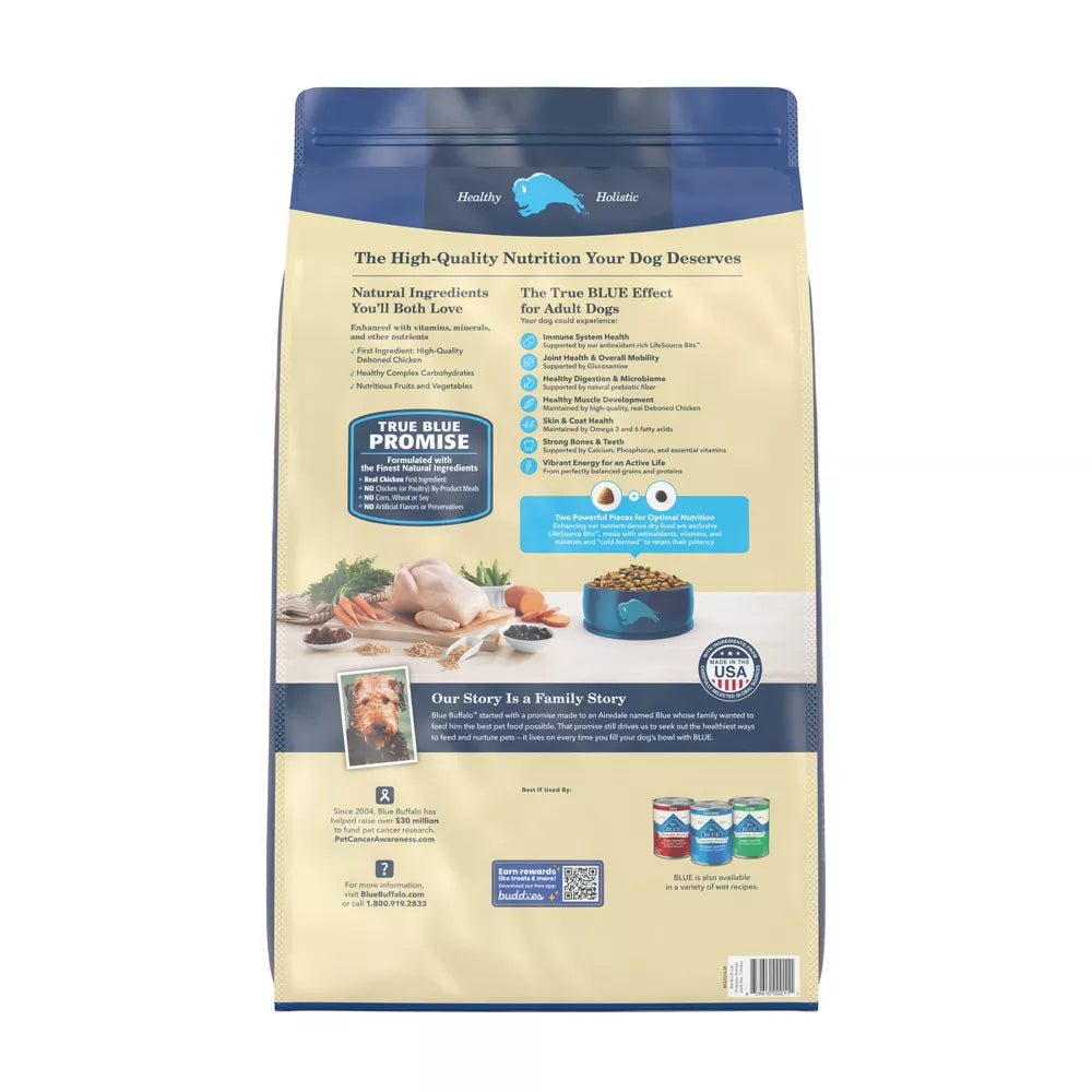 Blue Buffalo Life Protection Formula Chicken and Brown Rice Natural Adult Dry Dog Food - 30 lbs.