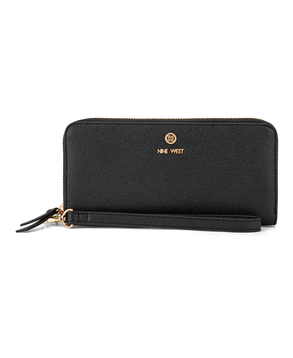 Nine West Lockup 9S Zip Around Wallet with Wristlet