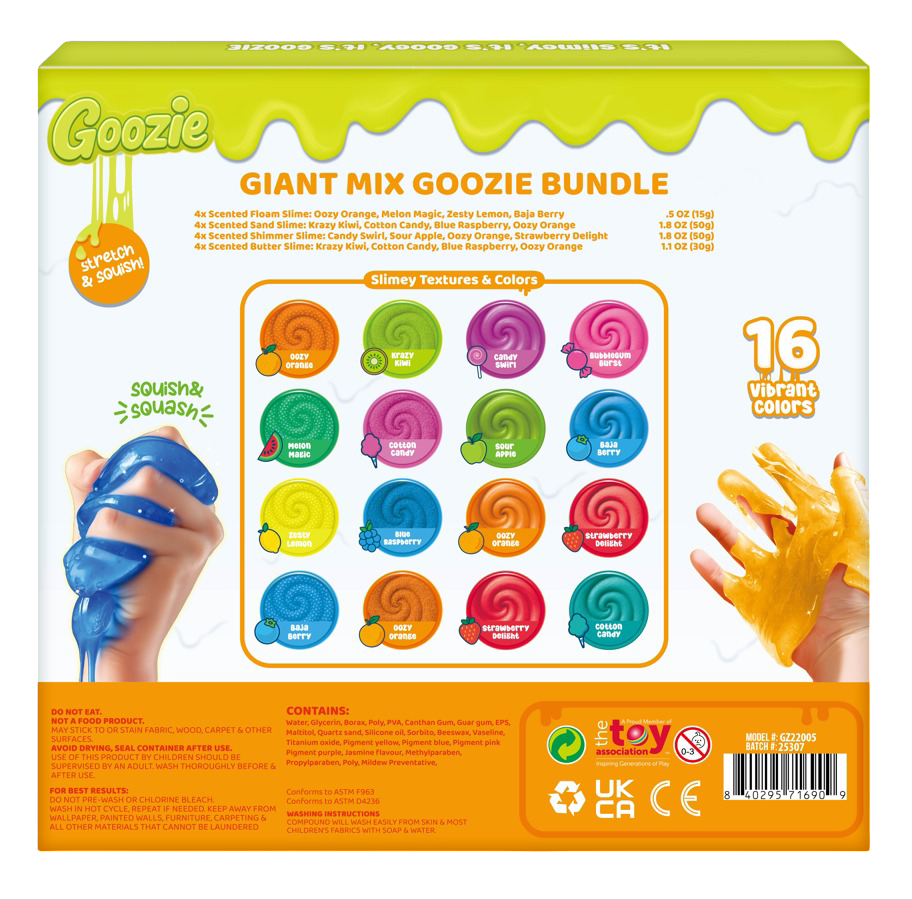 Goozie Color Craze Giant Mix 16-Piece Slime Kit – ShopCGX