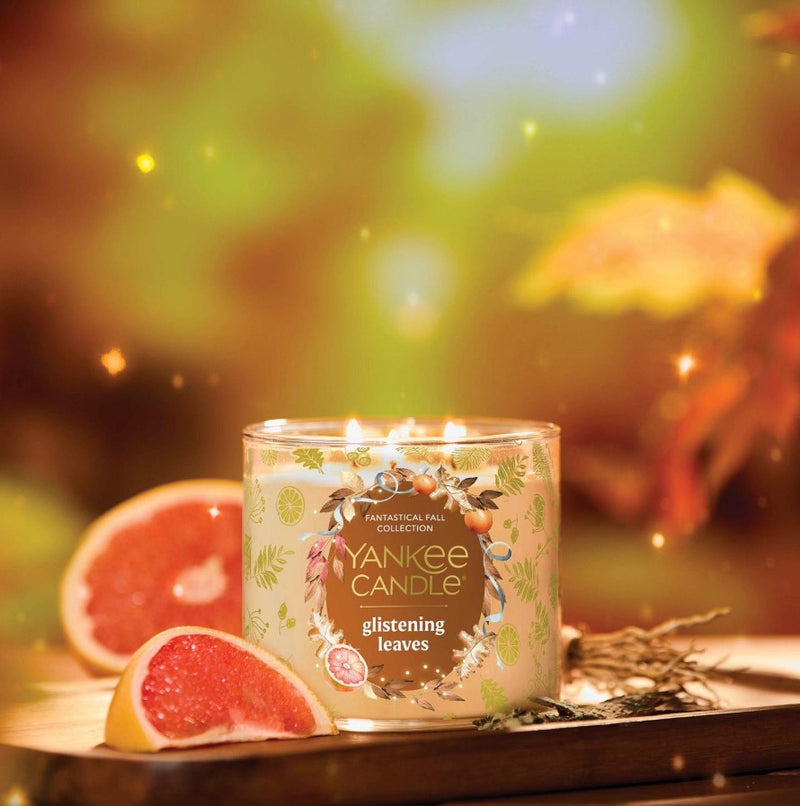 Yankee Candle 3-Wick Candle - Glistening Leaves