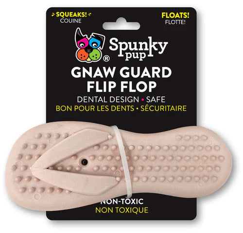 Spunky Pup Gnaw Guard Squeaky Dog Toy - Flip Flop