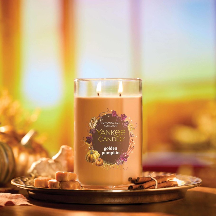 Yankee Candle Large Tumbler Candle - Golden Pumpkin