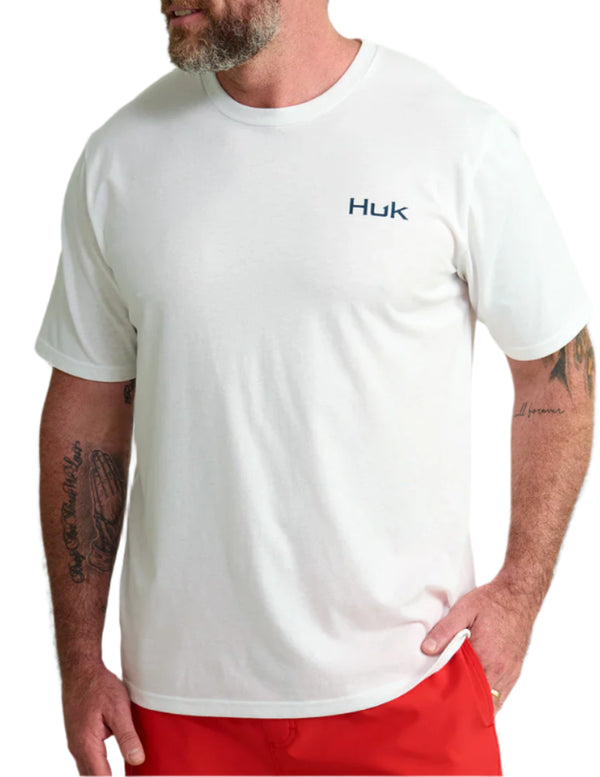 Huk Mens Salute Short Sleeve T-Shirt