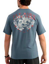 Huk Mens Bass Eagle Pocket Short Sleeve T-Shirt