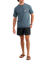 Huk Mens Bass Eagle Pocket Short Sleeve T-Shirt