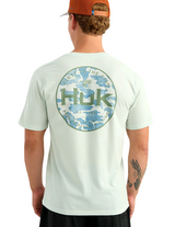 Huk Mens Marlin Circle Pocket Short Sleeve T-Shirt