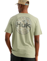Huk Mens Marlin Circle Pocket Short Sleeve T-Shirt