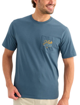 Huk Mens Wave Pocket Short Sleeve T-Shirt