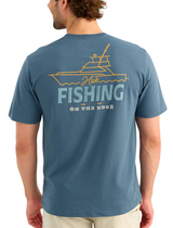 Huk Mens Wave Pocket Short Sleeve T-Shirt