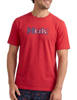 Huk Mens Americana Fill Short Sleeve T-Shirt
