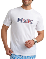 Huk Mens Americana Fill Short Sleeve T-Shirt
