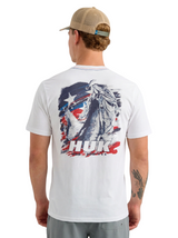 Huk Mens KC Fish Flag Short Sleeve T-Shirt