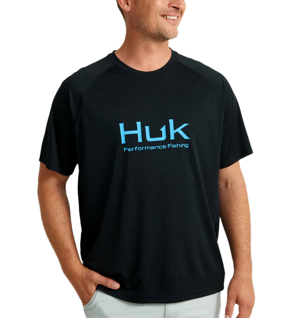 Huk Mens Pursuit Performance Crew Short Sleeve T-Shirt