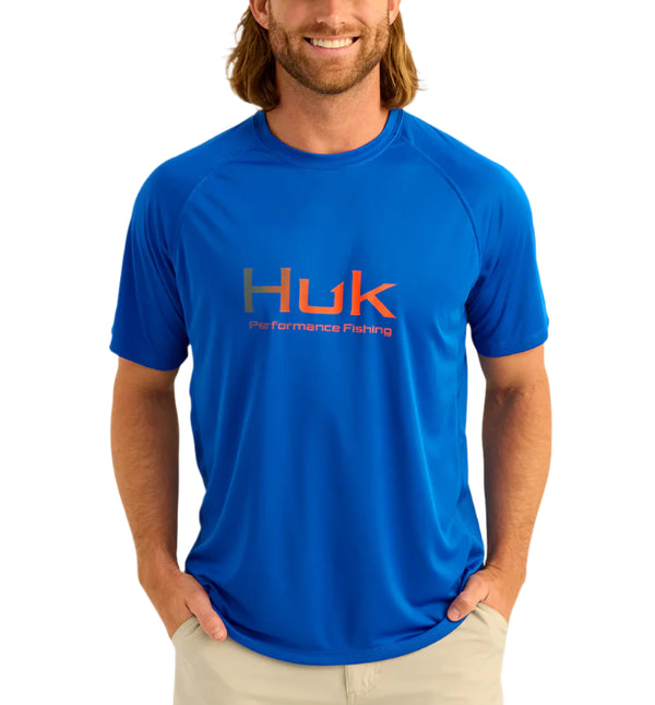 Huk Mens Pursuit Performance Crew Short Sleeve T-Shirt