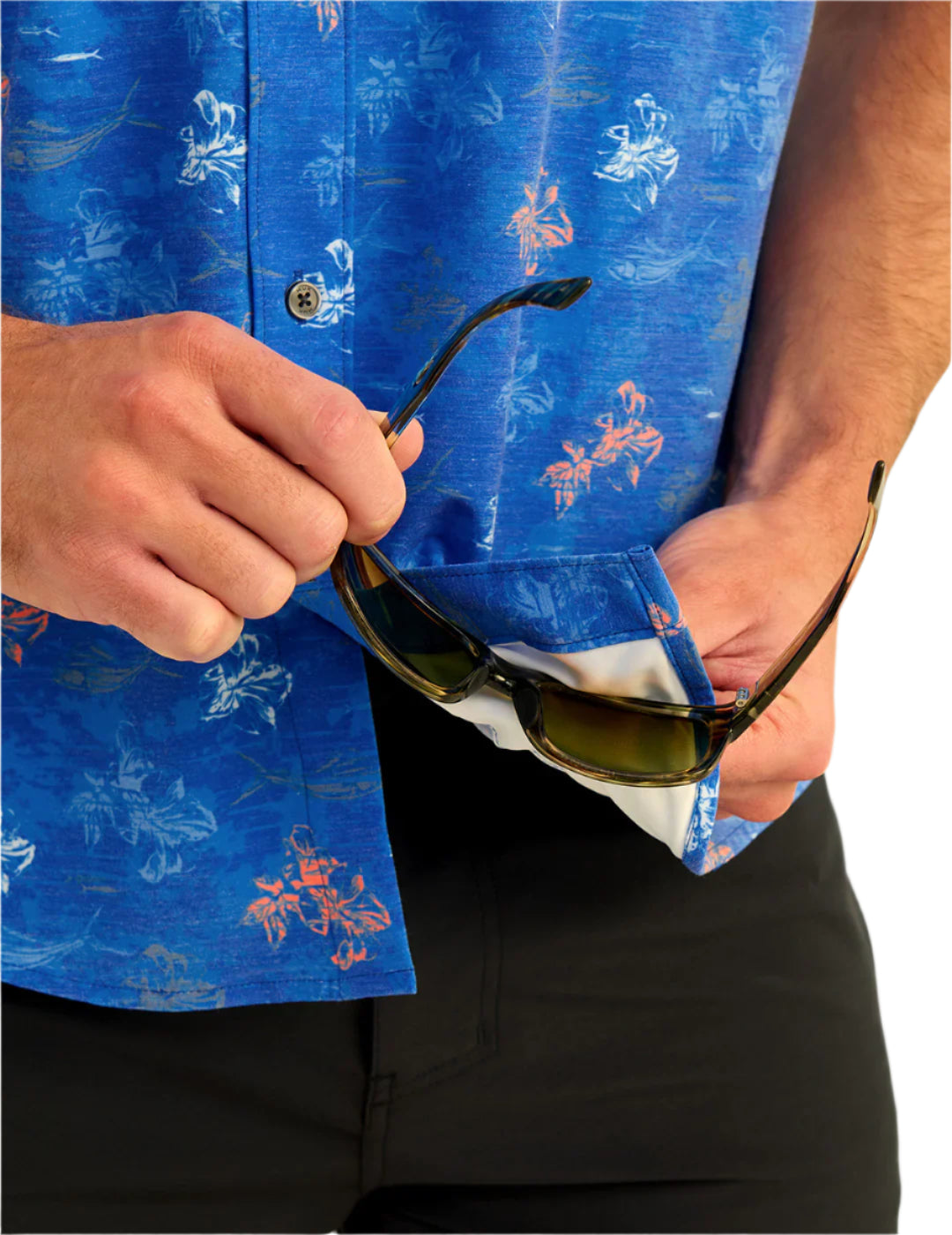 Huk Mens KC Kona Button Down Shirt