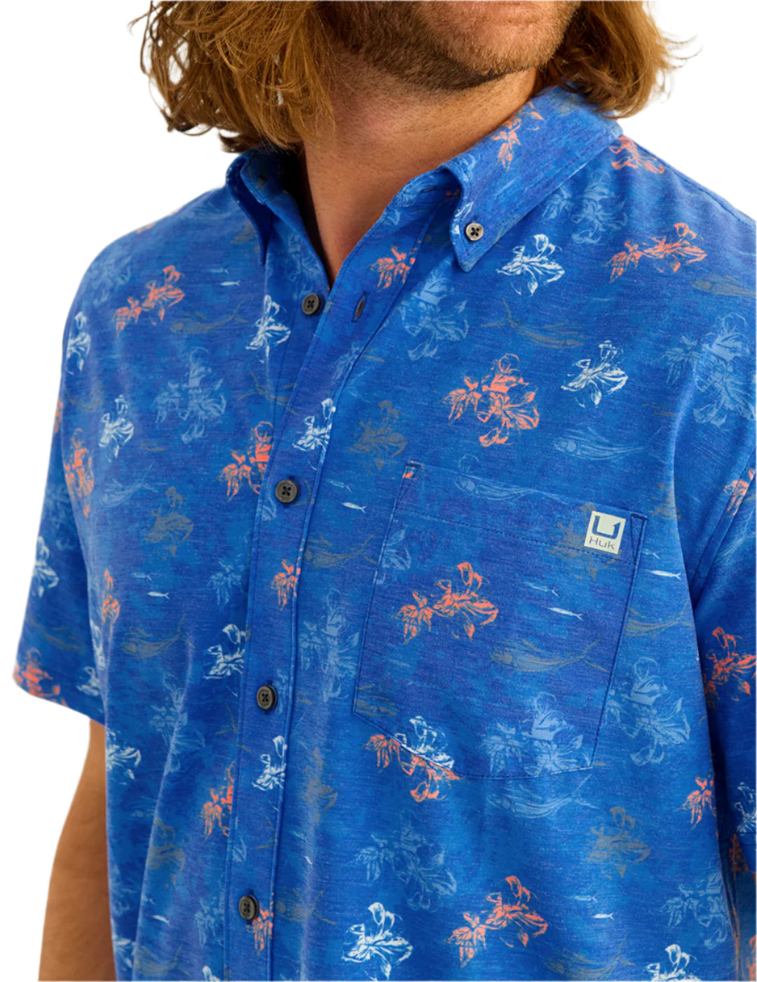 Huk Mens KC Kona Button Down Shirt