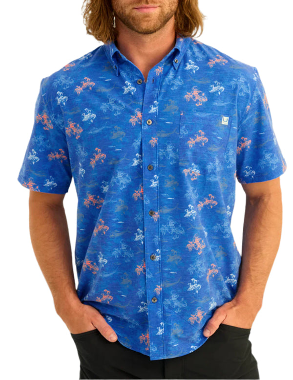 Huk Mens KC Kona Button Down Shirt