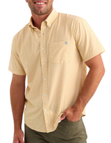 Huk Mens Kona Printed Short Sleeve Shirt