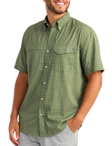 Huk Mens Tide Point Short Sleeve Button-Down Shirt