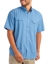 Huk Mens Tide Point Short Sleeve Button-Down Shirt