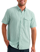 Huk Mens Chatham Plaid Short Sleeve Shirt