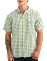 Huk Mens Chatham Plaid Short Sleeve Shirt