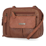 MultiSac Zippy Triple Compartment Crossbody Handbag